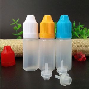 Squeezable E Juice Bottle 10ml PE Dropper Plastic Container Agitq