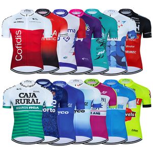 Koszulki rowerowe Tops Drużyna Jersey France Cycling Odzież Rowerowa Rower Ubrania rowerowe Summer Men's Short MAILLOT ROPA CICLISMO 230608