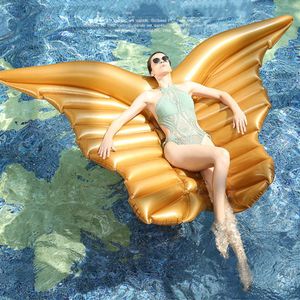 Angels skrzydła nadmuchiwane pływające łóżko motyl pływające aniołki skrzydło woda pierścień pływac