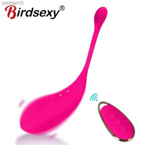 Silicone Erótico Jump Controle Remoto Vibrador Estimulador de Clitóris Vaginal Massageador Ponto G Adulto Brinquedo Sexual para Casais L230518