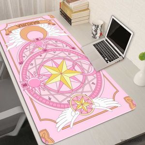 Коврики для мыши на запястье Cardcaptor Sakura Gamer милый большой игровой коврик для мыши с запирающимся краем клавиатуры манга ковер