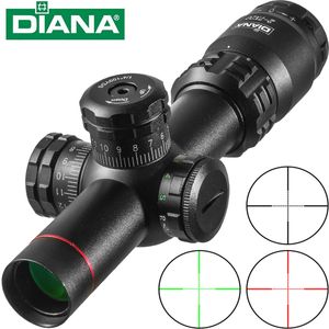 Diana HD 2-7x20 EG применение Mil Dot Hunting Riflescope Olcumation Сетчатая винтовка прицела снайперская охота