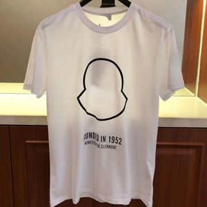 Monclair Erkek Tişört Klasik Mürettebat Boyun Tasarımcısı Sıradan Gömlek Sweatshirt Erkekler Kısa Kollu T-Shirt Yaz Pamuk Spor T-Shirt #02