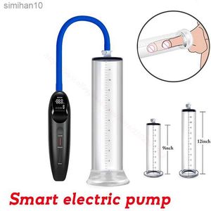 Bästa penispump Electric Penis Förstorare Sexleksaker för män Vakuumpump Male Masturbation Penis Extender Vuxna Sex Produkt L230518