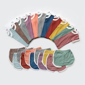 Conjuntos de roupas HITOMAGIC Crianças Roupas de verão Meninos Meninas Conjunto de 2 peças Shorts Conjunto de 2 peças Menina Bebê 230608