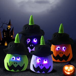 LED Light Halloween Trick or Treat Bucket Pumpkin Candy Bags Thanksgiving Party Decoration