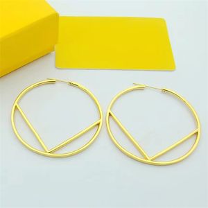 earring designer for woman wholesale jewelry gold circle large hoop huggie earrings Gold Plated letter designers Stainless Steel round luxury drop earrings