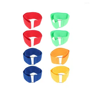 Resistance Bands 8st Threen-Ben Race Band Ankle Strap Stretchy Leg Wrapping Game Legings Running for Party Random Color