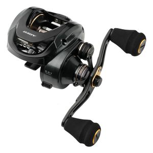 Carretilhas de arremesso JOHNCOO ARES Carretilha de arremesso de aluminio Armação de aluminio Carretel de pesca de água salgada 6.3 1 Relação de transmissão 12kg Max Drag Low Profile Baitcast Reel 230608