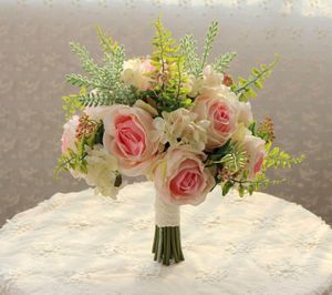 Wedding Flowers Korean Bride Bridal Bouquet Artificial Rose