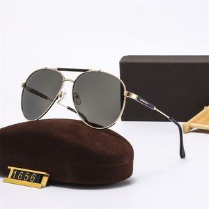 James Bonda Tom Sunglasses Men Men Man Brand Mander Sun Glasses Gold Metal Frame Driving Fishing Sunnies z oryginalnym pudełkiem