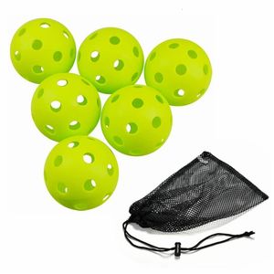 Rakiety tenisowe Kulki Pickleball Balls Ball Ball 26 Otwory USAPA Sport trening treningowy plastikowy przepływ powietrza pusty 230608