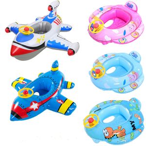 Childrens Swim ring Inflatable Kids Swimming Arm Floats with Airplane Steering Wheel Design Ideal for Boys and Girls Aged 1-6 Years