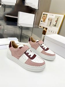 Designer Luxus Frauen Laurens Plattform zarte rosa Wildleder -Leder -Sneaker Casual Schuh Sneaker mit Box