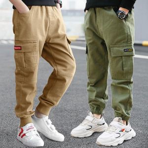 Shorts Boys Pants Big Pocket Trend Boy's Byxor Kläder Casual Sports Cargo Spring Autumn 312y Long 230608