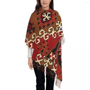 Sciarpe Kilim Weave Tappeto persiano Sciarpa Wrap Long Winter Warm Nappa Scialle Unisex Bohemian Turkish Tribal Ethnic Art