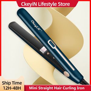 Hårrätare CKEYIN PORTABLE KONSTANT Temperatur Hårrätare Hår Curler Professionell hårstyling Tools Mini Straight Hair Iron 230609