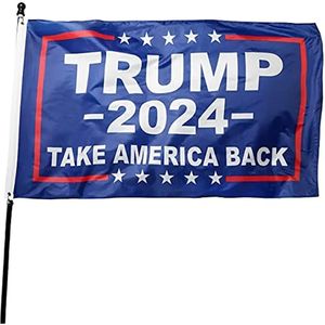 1pc, Politics Flag (3x5ft), With Grommets, TRUMP 2024 TAKE AMERICA BACK Slogan Flag, Presidential Election Flag, American Flag, Home Decor, Room Decor, Outdoor Decor