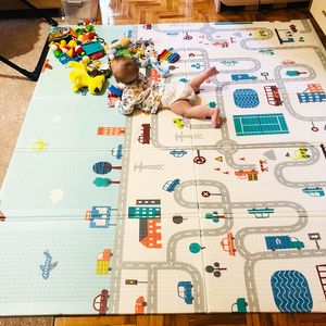 Играть в коврик XPE Baby Mat 180120M Складные дети, ползающие игрушки для детского декора в тренажерный зал.