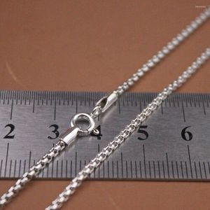 Kedjor REAL 925 Sterling Silver Necklace 2mm Round Box Link Chain All Size Atack