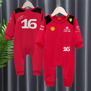 Strampler Frühling und Herbst Baby Jungen und Mädchen Racing Outdoor Extremsport Red Team 16 # 55 # Driver Bodysuit Baby 230608