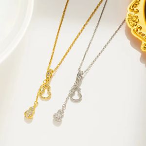 18 Karat Gold Designer-Schmuck Designer-Kürbis-Halsketten Damen-Silber-Anhänger-Halskette Luxus-Schmuck am Hals Geschenk für Freundin Accessoires Großhandel