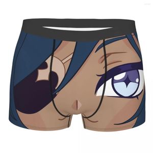 Majy Kaeya Genshin Impact Face Bokser Shorts Mężczyznę 3D Mężczyzna rozciągnięcie śmieszne majtki bielizny