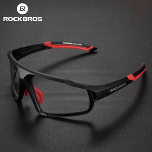 Açık Gözlük Rockbros Bisiklet Güneş Gözlüğü Pokromik Polarize Gözlükler Spor Erkek Kadınları Güneş Gözlüğü MTB Yol Bisiklet Gözlük Koruma Goggles 230608