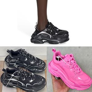 Mens Womens Paris Designer Daddy Shoes Sports Shoes обувь глянцевая кожаная эскиза популярная пара.