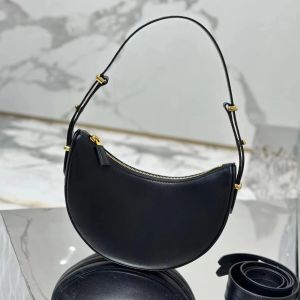 Bolsa de couro genuíno triângulo meia-lua prad feminina bolsa e bolsa branca de luxo moda masculina crossbody no peito bolsas hobo clutch tote bags