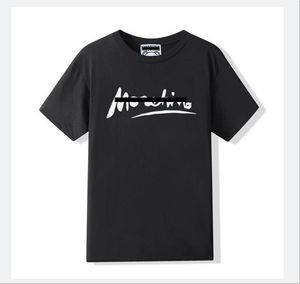 여자 티셔츠 편지 프린트 T 셔츠 검은 패션 디자이너 여름 베어 티셔츠 100%면 상단 짧은 슬리브 티 남성 옷 티셔츠 여성 크기 M-XXL A24