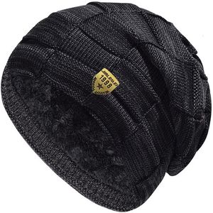 ビーニー/スカルキャップシンプルな頭蓋骨ビーニー冬の編み帽子ビーニースカーフメンズ冬の帽子cap