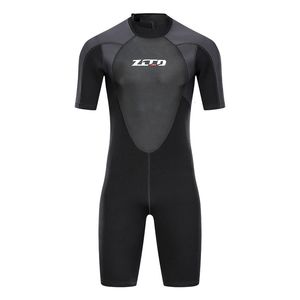 Wetsuits Drysuits 3MM Neoprene Wetsuit Men Short Sleeve Scuba Wetsuit Surfing Sun Protection Warm Snorkeling Full Body Diving Surfing Suit 230608