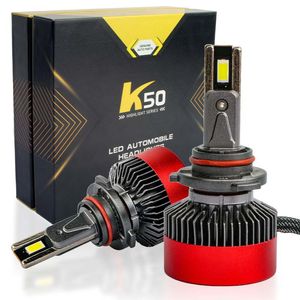 K50 Car Light Bulb H4 9012 high power 55W H11 Led Headlight 9005 H1 H7 canbus headlights Automotive lighting system