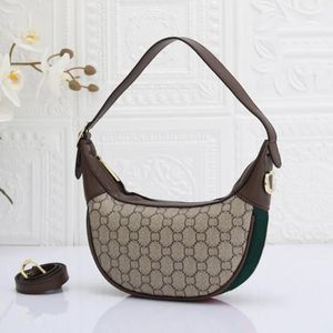 Женские дизайнеры Half Moon Hobos Designer Letters Messenger Hobo Bags Женские сумки G Сумка через плечо розовая