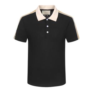 Дизайнерская мужская футболка Polo T Рубашки модные мужские воротницы Pure Pult Cotton Letter Emelcodery Print Red Tshirts Роскошная спортивная повседневная пара футболка Polo