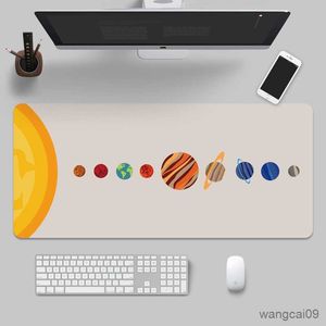 Mouse Pads Wrist Space Planet Gaming Mouse Pad Large Rubber Keyboard Pad Surface for Computer Mouse Locking Edge Computer