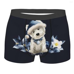 Underpants Custom Cute West Highland White Terrier Dog Underwear Men Stretch Westie Puppy Boxer Briefs