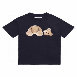 Maglietta per bambini Abbigliamento per neonati Manica corta Abbigliamento per bambini Designer per bambini 1-15 anni T-shirt per ragazzi e ragazze Marchio di lusso Estate Lettere Orso Nero Bianco Blu Rosa1