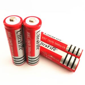 18650 3000 mAh 3,7 V wiederaufladbarer Flachkopf-/Spitzakku, rote Farbe, elektrische Heizung und Akku