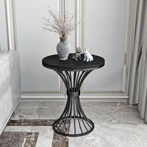 Fashion Nordic Styles Living Room Furniture Round Table Metal Cylinder Coffee Desk For Home Balcony Restaurant Decor