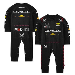 Rompers Baby Racing Team Red Team Bailey Boys and Girls Formula One Sports Worn Clothing Spring Fashion Season 230608