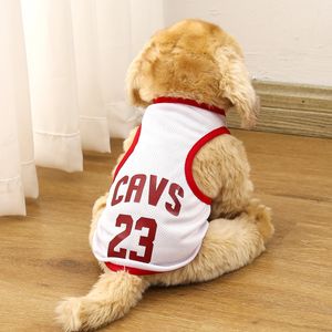 Haustier-Basketballkleidung, Hunde, Sommer, dünne Sportweste, Katzenkleidung, kleine und mittlere Hundekleidung, atmungsaktive Kleidung