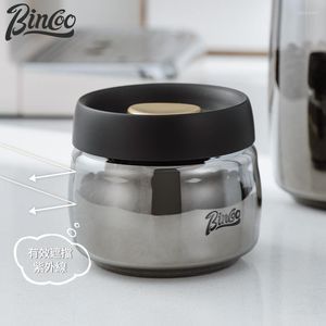 Storage Bottles Bincoo Coffee Bean Jar Food Grade Glass Sealed Container Of Powder Vacuum