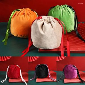 Wrap Prezent 1PCS Velvet Bags Candy Bag Treat Halloween Goody Biżuter