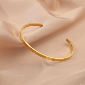 Fashion Chic Jewelry Bracelet for women,Polished Finish Cuff Bangle For Men,Gold Plated Trendy Charm Jewelry