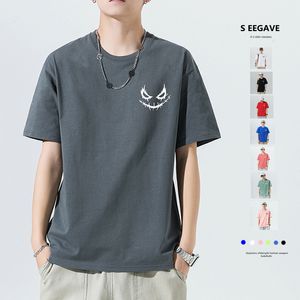 MENS SOMMER SEEGAVE NYA T-SHIRTS Män designer kausal japan stil t-shirt kläder kort ärm lös tidvattnet bomull