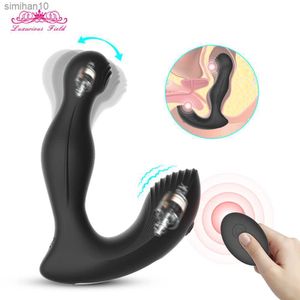 Manlig prostata massager kittla anal vibrator rumpa plug-uppvärmning vibration finger drag g g-spot stimulering vuxen 18 sex leksaker för män l230518