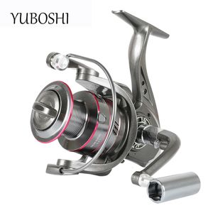 Baitcasting Bucels Yuboshi Brand Yo1000-12000 Спинническая катушка 5.2 1 5-12 кг максимальная перетаскивание металлической катушки металлическая ручка прядило