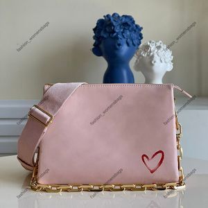 7A Najwyższej jakości torba designerska torebka M57790 luksusowe łańcuch oryginalne skórzane torby kompozytowe 26 cm Projektanci torby mody crossbody lady na ramię z pudełkiem
